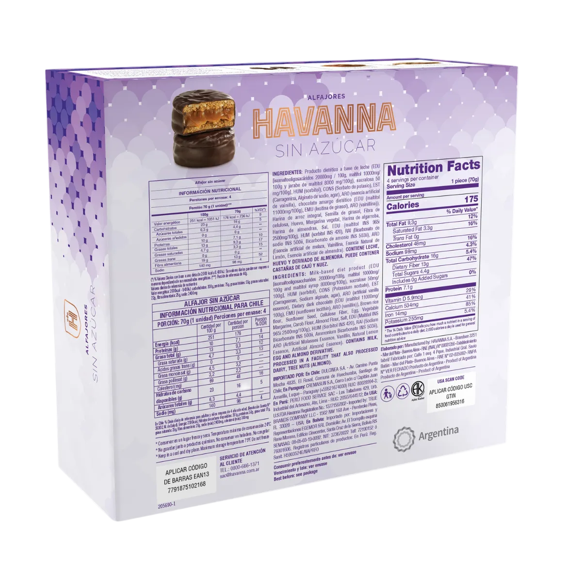 Alfajor SIN AZÚCAR
