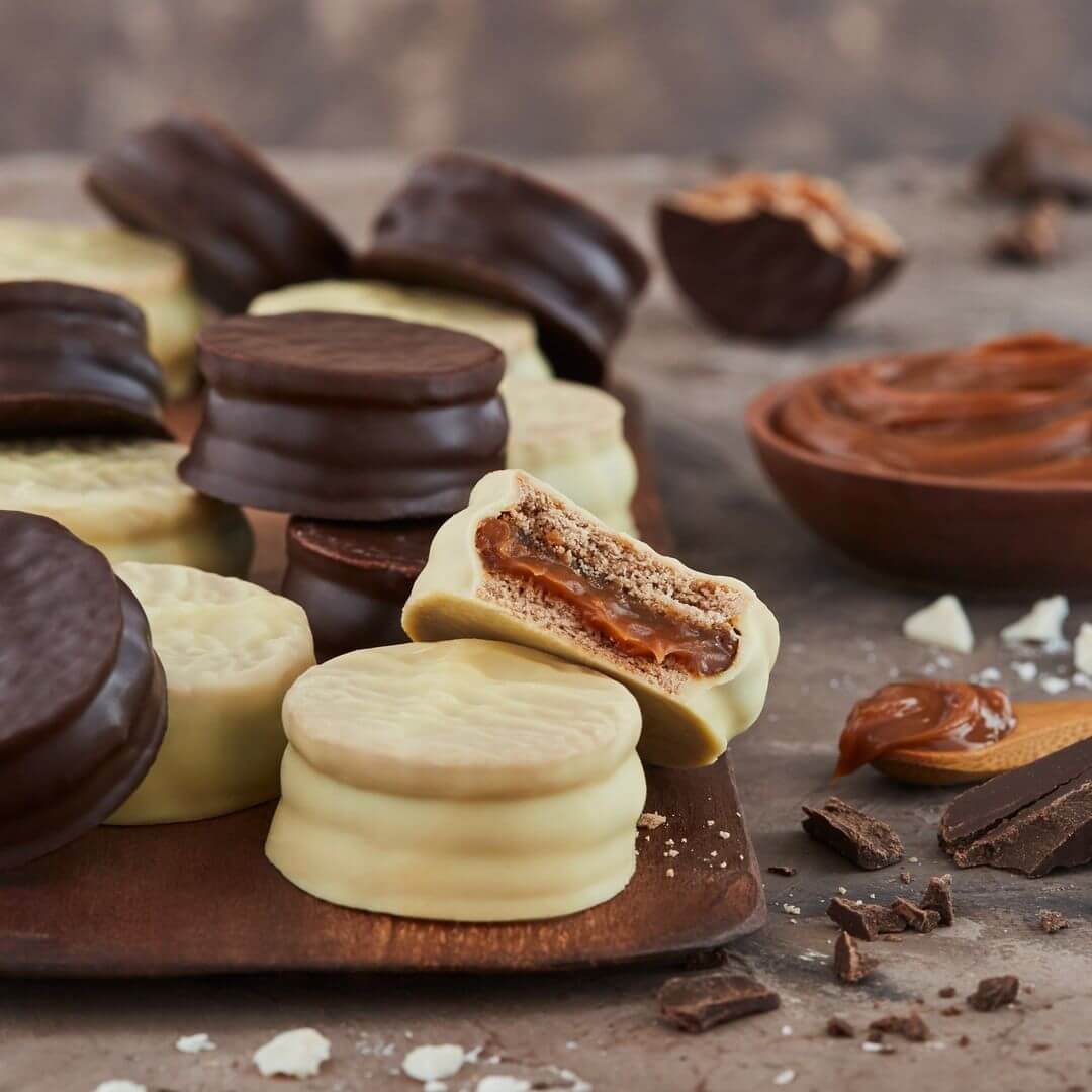 Mini alfajores mixtos de chocolate 475g