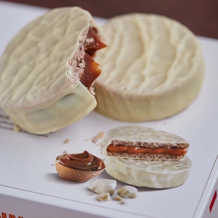 Alfajor Chocolate Blanco.